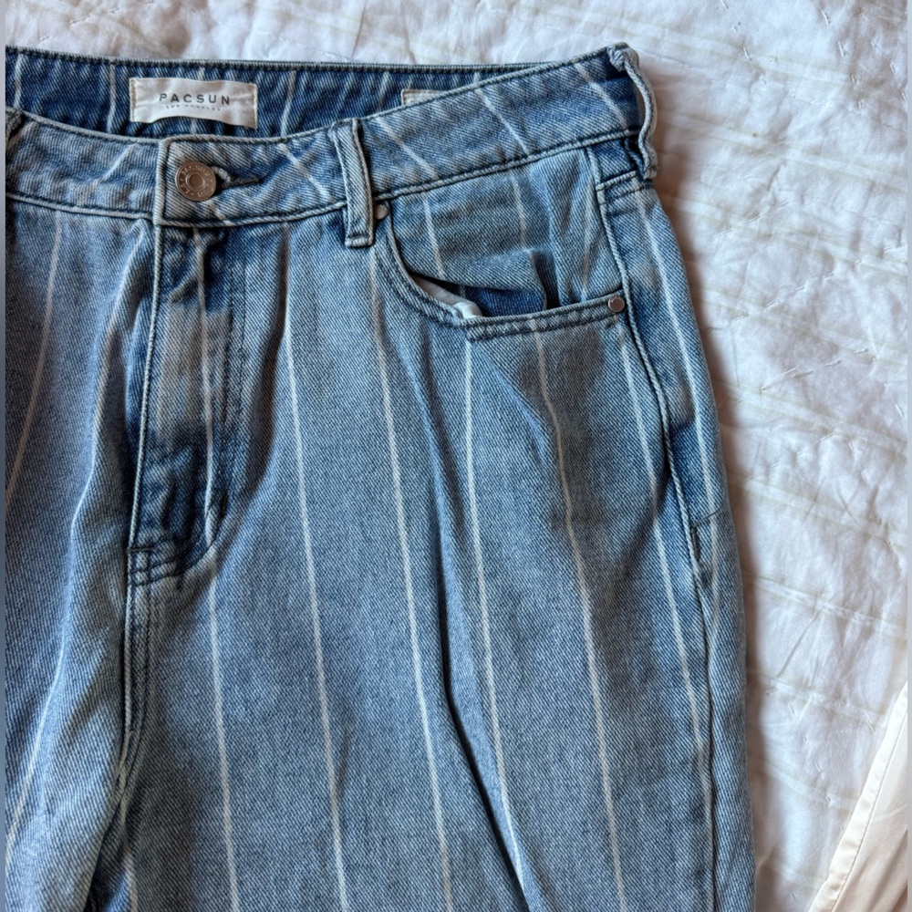 PACSUN striped mom jeans
